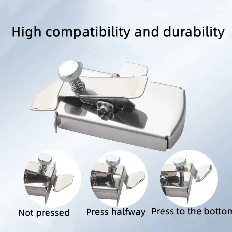 ミシン用多機能磁気シームガイド、直線裾定規、ユニバーサルアタッチメント、1個