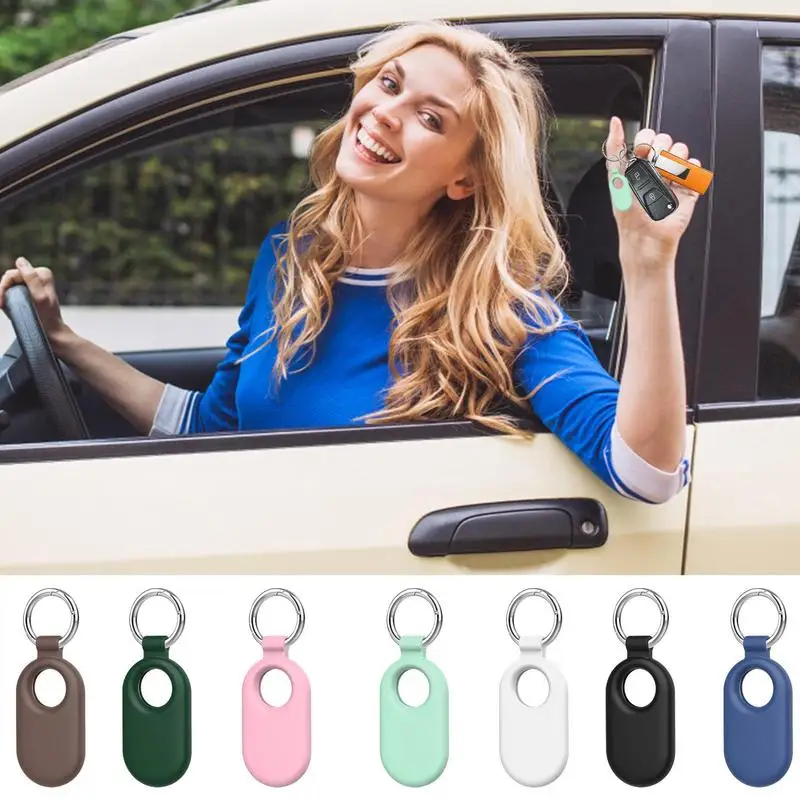 Silicone Cover For Samsung Galax Smart Tag 2 Protection Waterproof Locator Tracke Case Keychain Anti-lost Smart Ring Cover