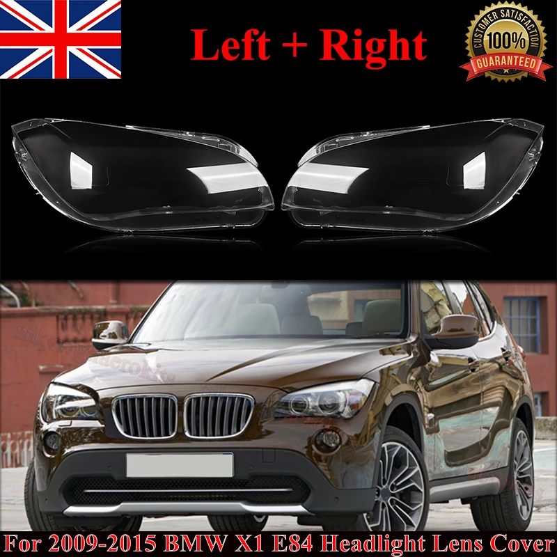 

SAIQINGSP For BMW X1 E84 2010-2015 Front Headlight Headlamp Lens Cover Car Accessories Tools