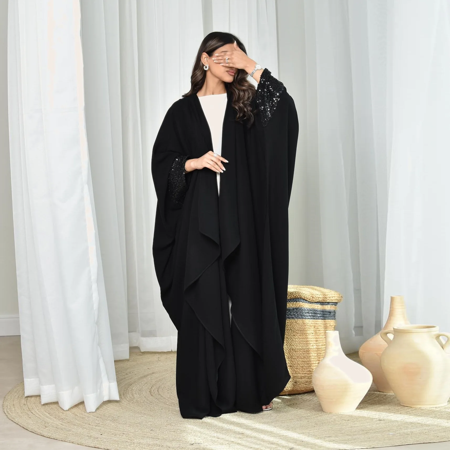 

Modest Long Dress with Cardigan Set Spring Summer Casual Knit Cardigan Dresses Jumpsuit Playsuit Matching Set Evening Dress