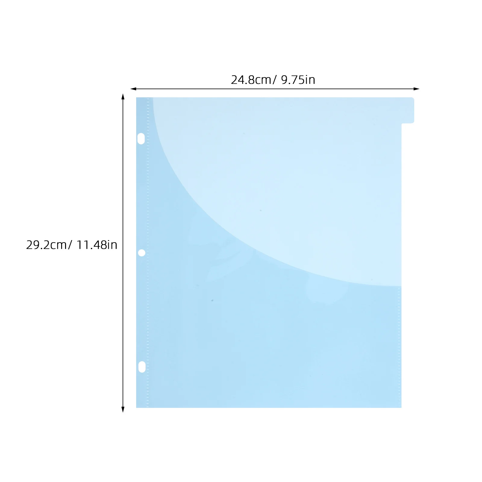 12pcs File Divider Pockets A4 Plastic Page Dividers For Binder Organizer Home Office School Use Clear Pocket Folders Documents