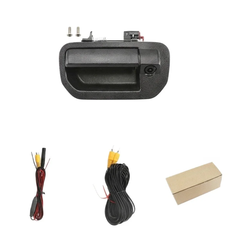 HD For AHD Backup Camera Installed in Tailgate Handle for Honda For Ridgeline For 2006 to 2014 Black ABS Material