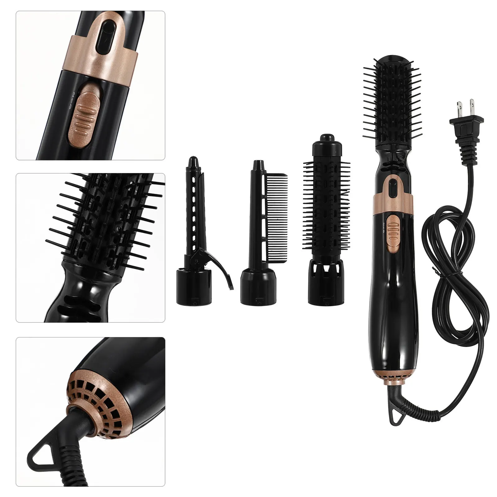 

1Set Electric Curling Iron 4-in-1 Hair Styling Wand Tool Lightweight and Portable Ideal for Short Long Hair Indoor Outdoor Use