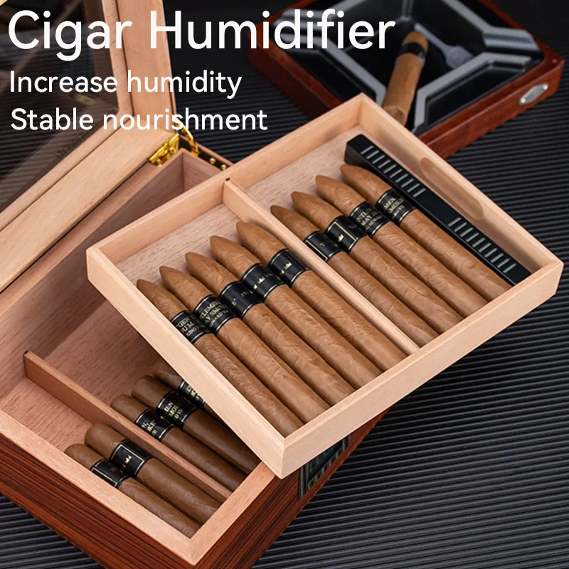 

Rectangular Humidor Smoking Cigar Humidor Humidifier Bar-type Tobacco Gadget Accessories for Cigars