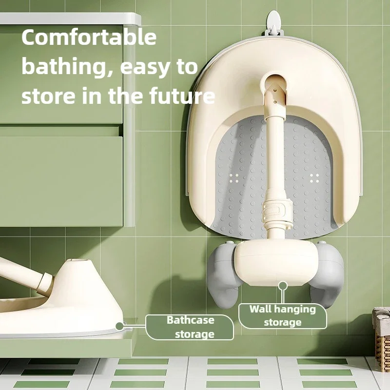

Collapsible Baby Bathing Seat – Safe Standing Support for Toddlers, Non-Slip Shower Helper, Portable and Easy Setup