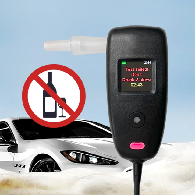 

Wireless Digital Breathalyzer Portable Alcohol Concentration Meter Checker Digital Breath Tester