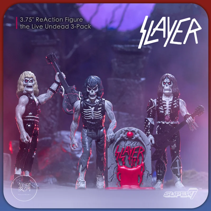 

In Stock Super7 Slayer Reaction Live Undead (3-Pack) Action Figure Collection Decoration Ornament Model Toy Birthday Gifts