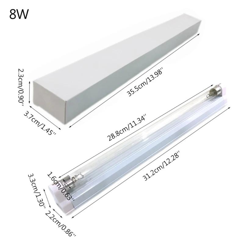 8W UV Light Lamp หลอดไฟ UV สำหรับชั้นใต้ดิน/ห้องนอน/ห้องครัวบ้านฆ่าเชื้ออุปกรณ์สำหรับทุกความต้องการของคุณ Dropship