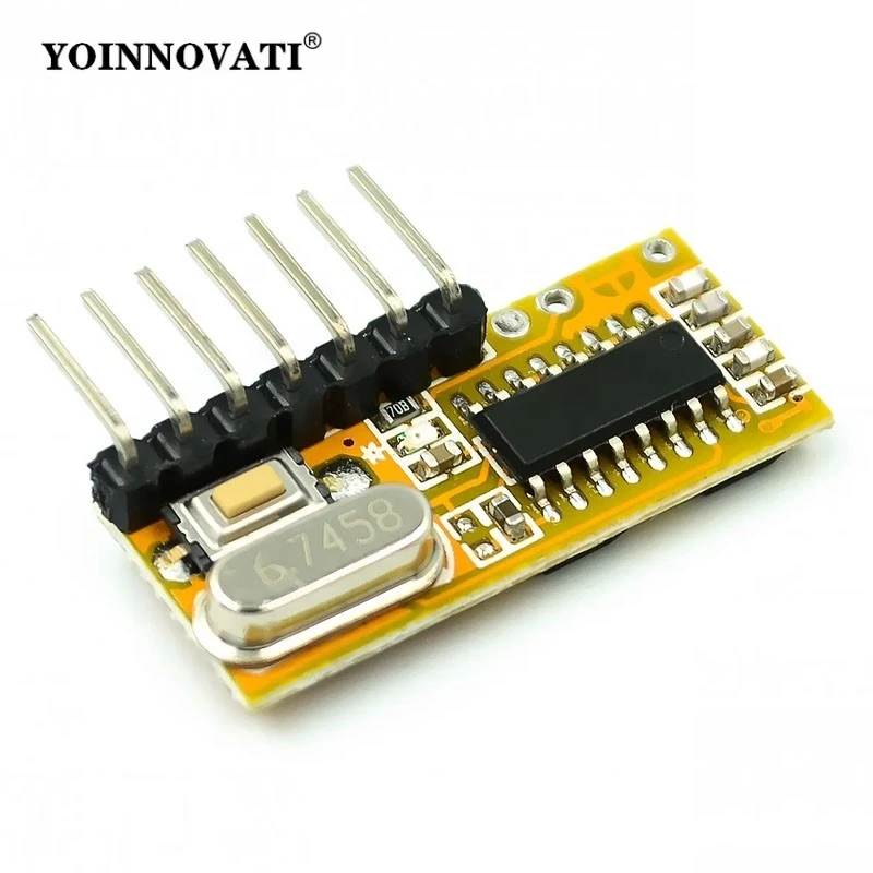 RXC6 433Mhz Superheterodyne Wireless Receiver PT2262 Code Steady for AVR Module With Learning Code Mode