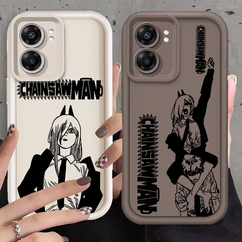 

Chainsaw Man Art Popular Anime Eye Ladder For OPPO Find X5 X3 A58 A57 A55 A53 A54 A92 A74 A78 A98 A16 A94 A76 A72 5G Back