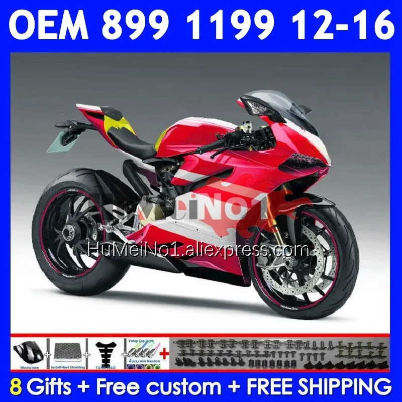 Injection For DUCATI Panigale 899 Red white 1199 S 1199R 324No.106 899S 1199S 12 13 14 15 16 2012 2013 2014 2015 2016 Fairing