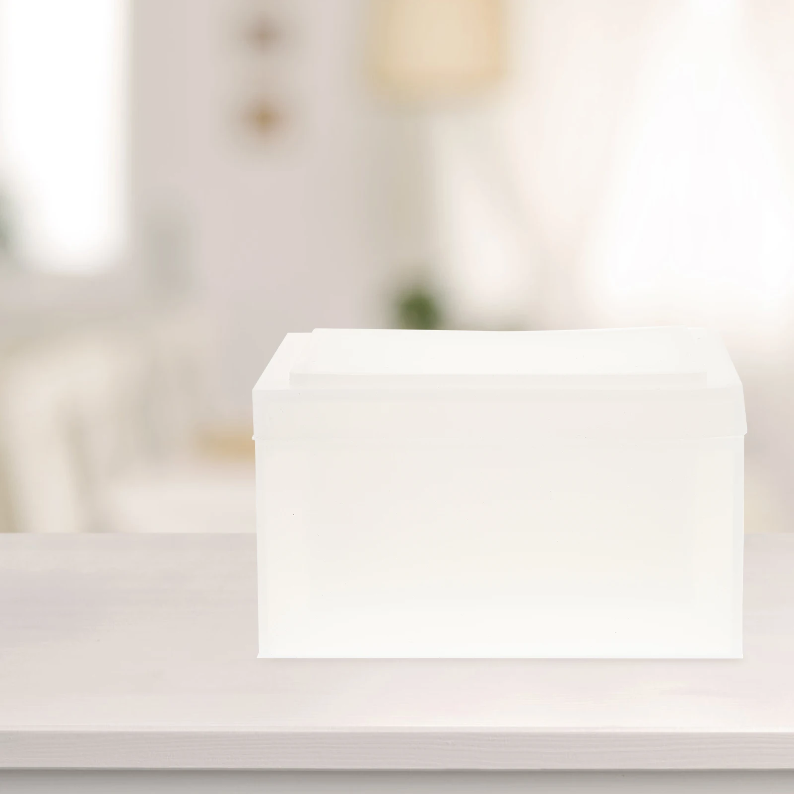 

Epoxy Resin Mold Tissue Box Silicone DIY Epoxy Molds Flexible Easy to Use Craft Supplies Storage Bins Boxes Trash Can