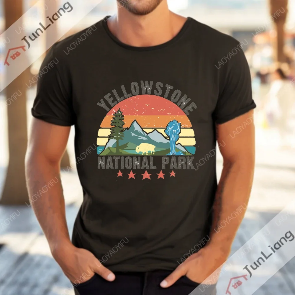 

Yellowstone Men's Clothing TV Shows Short Sleeve Tee Mens Clothes Streetwear Funny Y2k 100% Cotton T-shirts Gifts