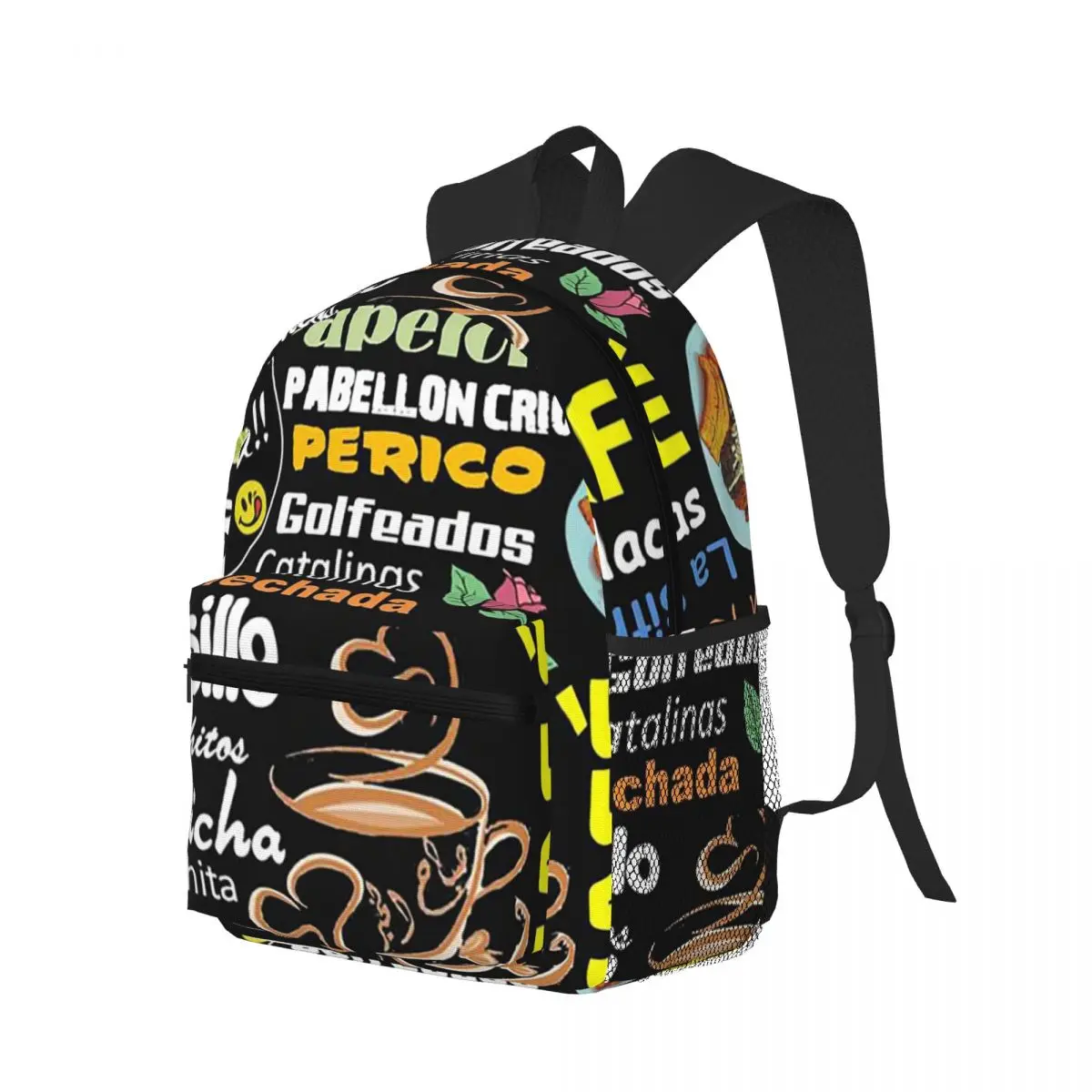 Arepas Venezuela Student Backpack School Bag Hiking Travel Daypack for Men Women Bookbag Shoulder Bags