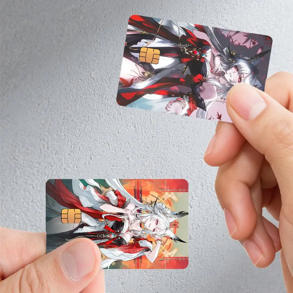 Wuthering Waves Hsin Waterproof Skin Sticker Bank Bus Metro Access Card Protective Film Card Sticker Girl Gift
