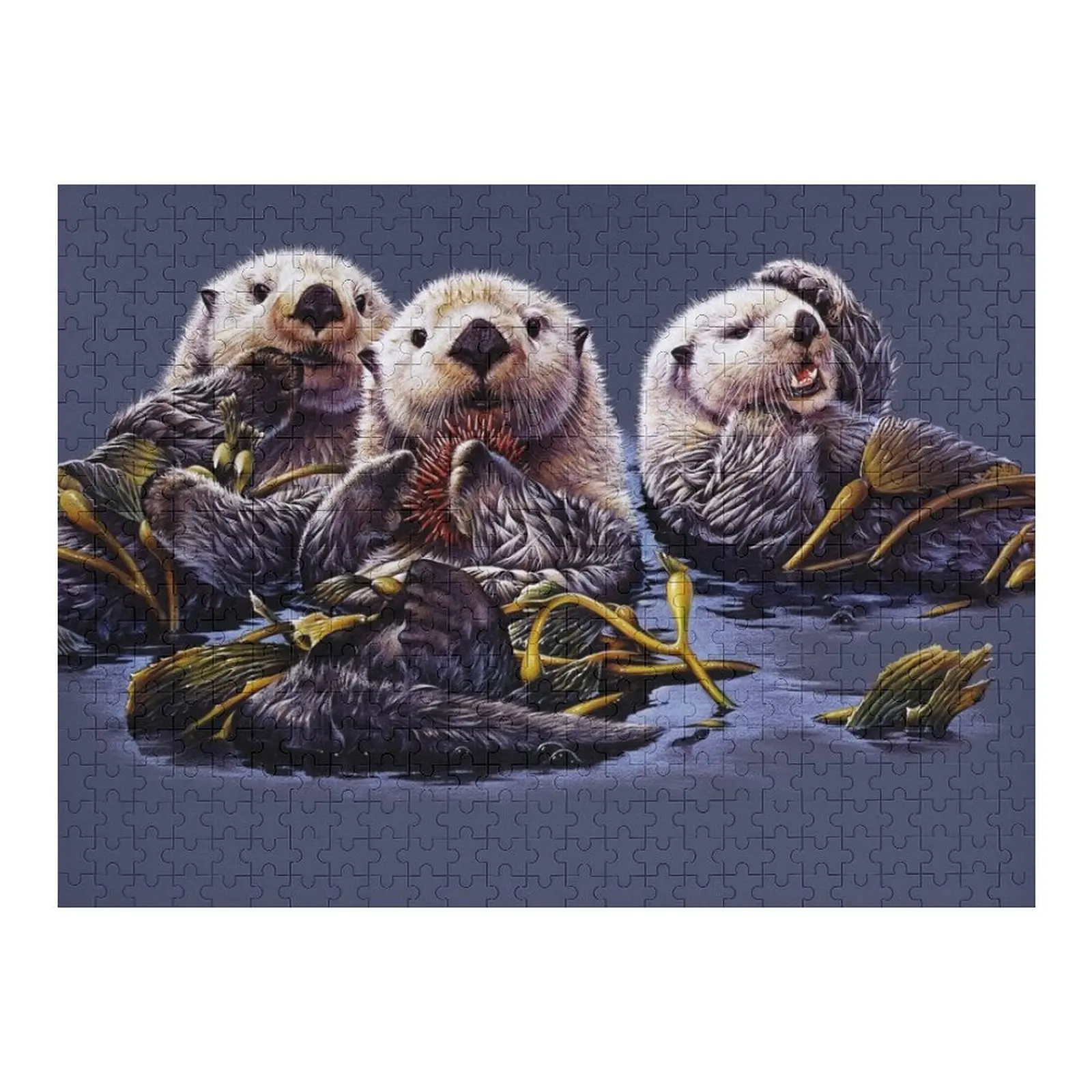 

Пазл Sea Otter Trio с фотографиями, настраиваемый подарок ребенку, пазл