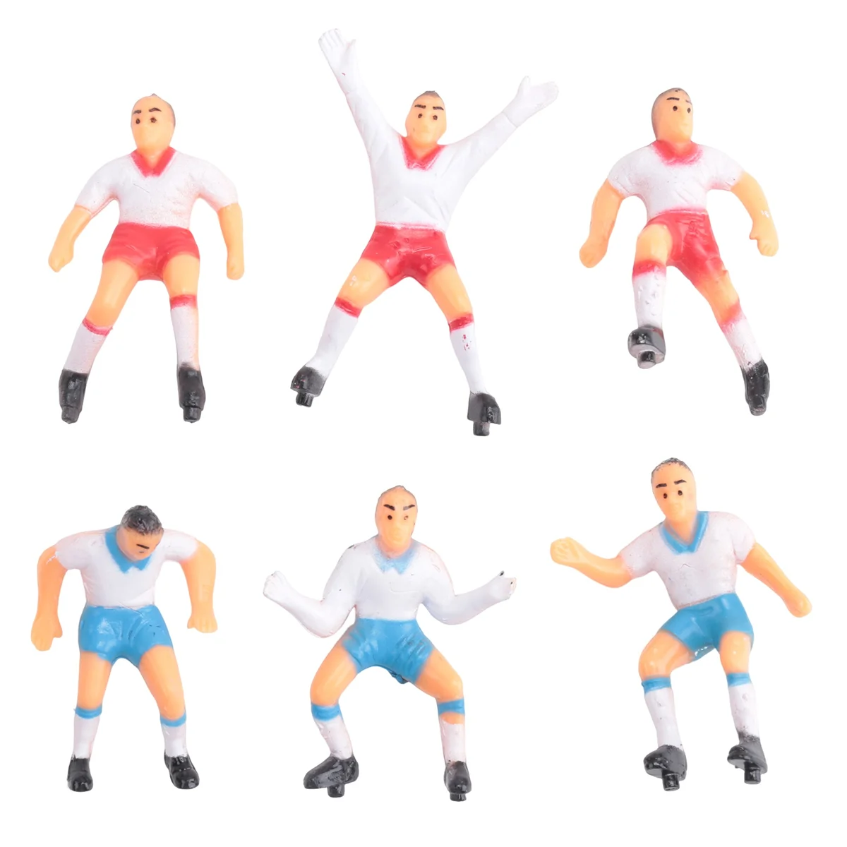 LBER! 8PCS Soccer Football Cake Topper Player Decoration Tool Birthday Mold Mould Set