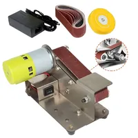 Mini Electric Belt Sander Adjustable Speed DIY Multifunctional  Polishing Grinding Machine Tool Sharpener 220V EU Plug