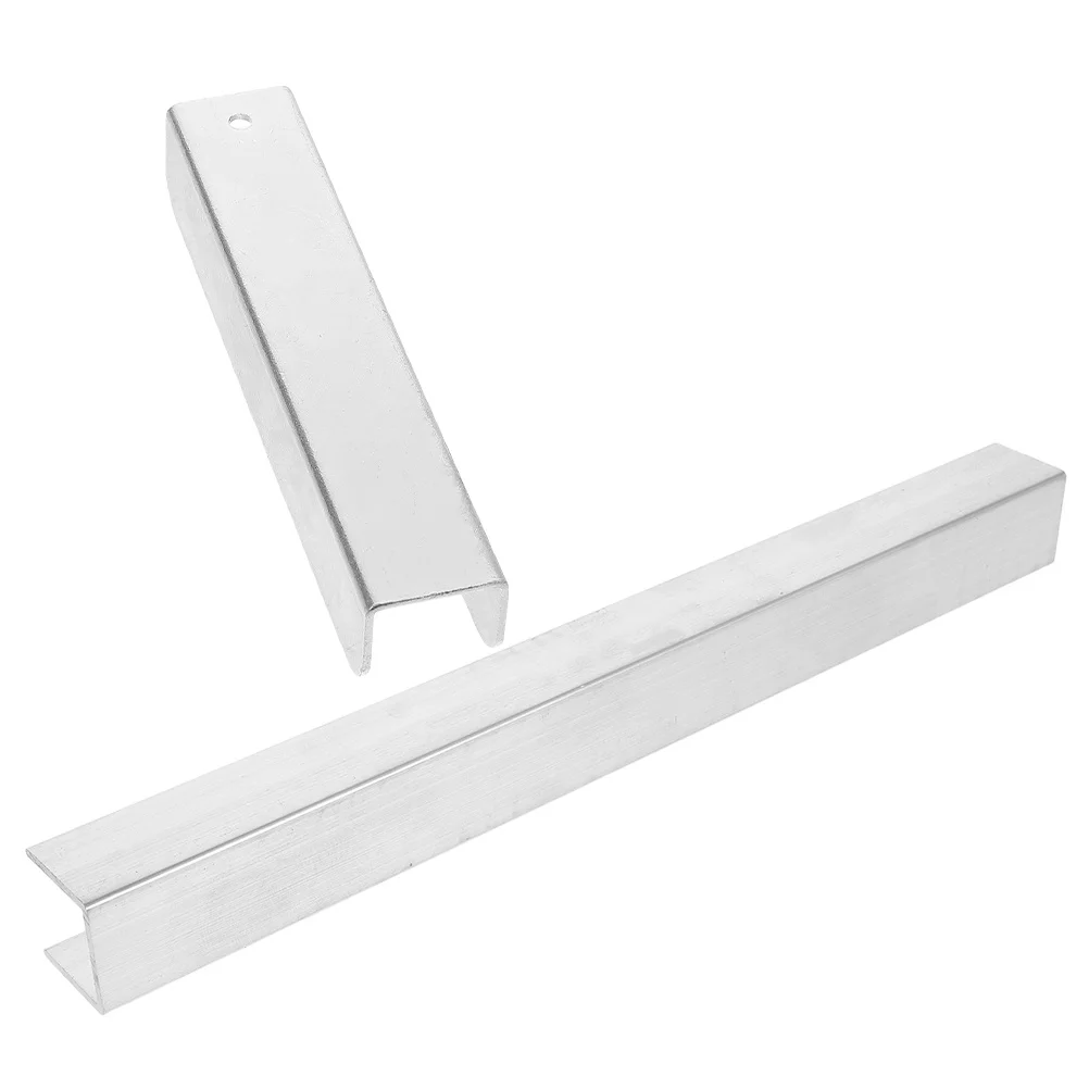 

2Pcs Baby Gate Hardware Kit Reinforced Safety Barrier for Stairs Doorways Metal Groove Fittings Child Pet Protection Easy