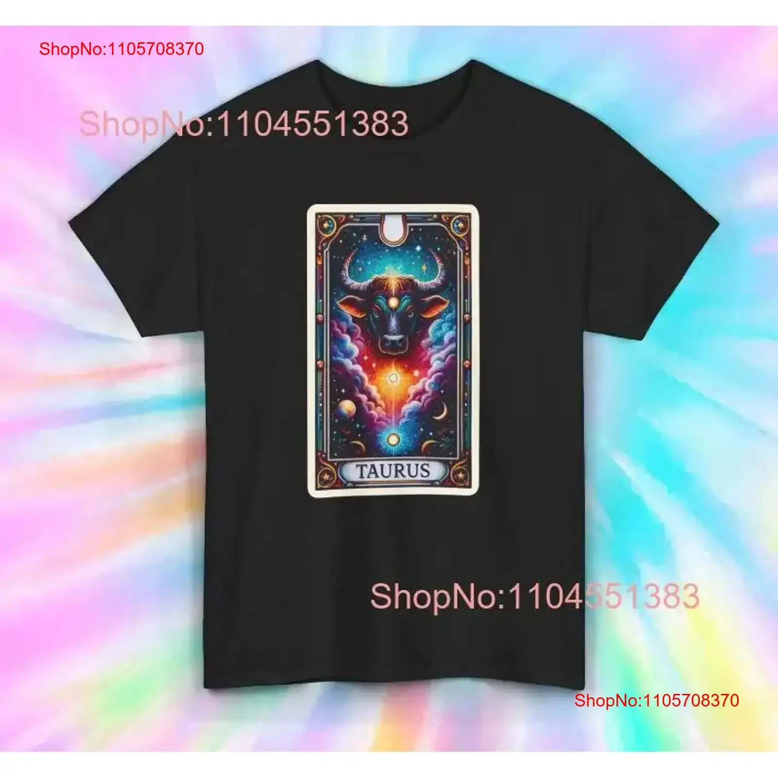 Taurus Tarot Card T Shirt Zodiac Astrological Horoscope S 5XL vintage Washed streetwear graphic Casual fashion Comfortable