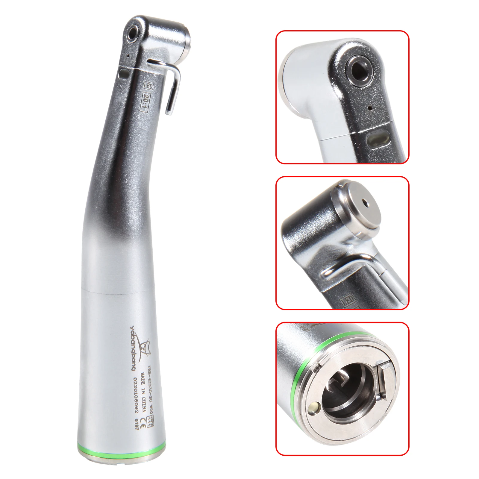 

YabBangBang Dental 20:1 LED Implant Surgery Contra Angle Handpiece Surgical SG20 NSK MAX ns