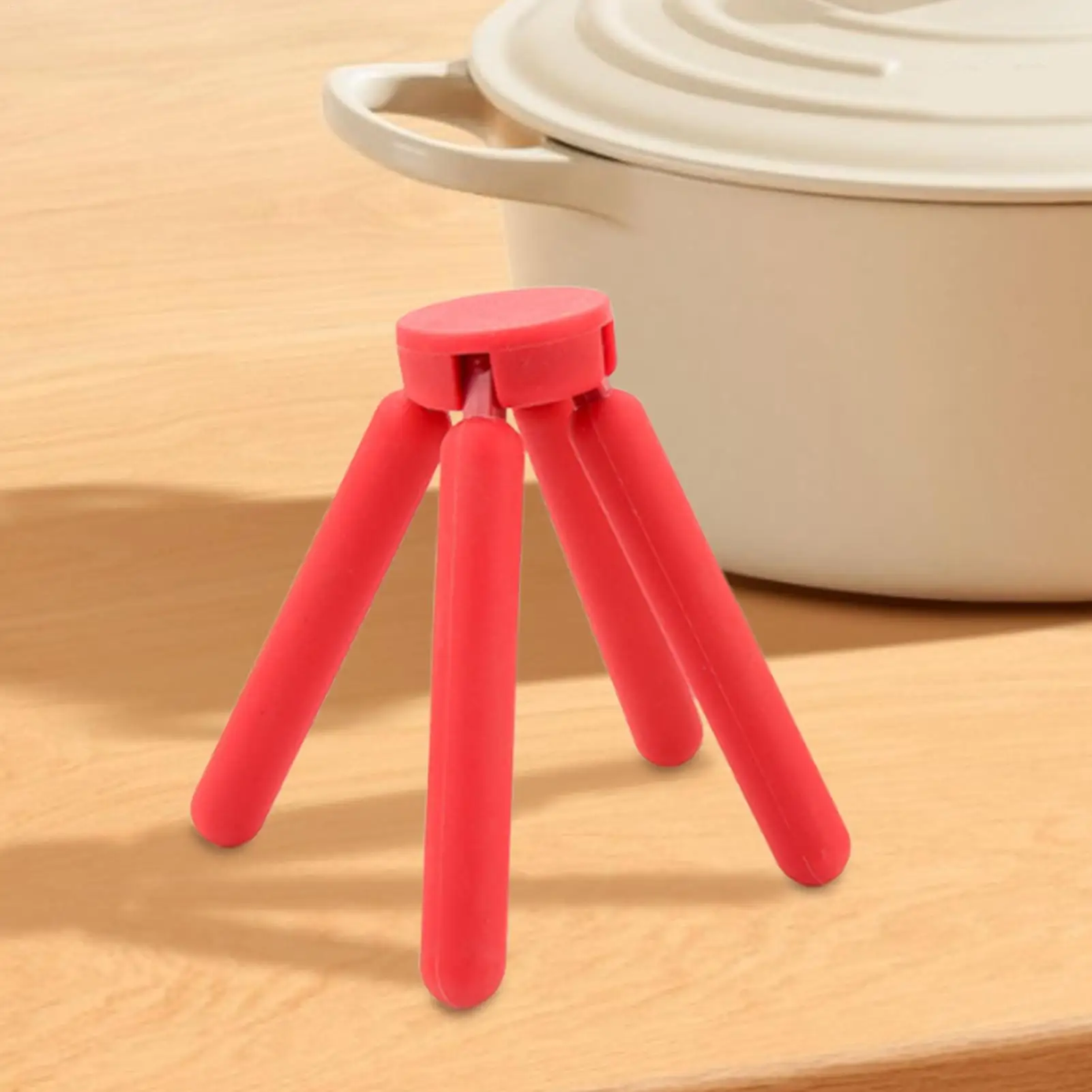 Untersetzer aus Silikon, hitzebeständig, Kreuzpfannenhalter, zusammenklappbarer Topf, Untersetzer für Küchenarbeitsplatte, Esstisch, heiße Gerichte, Essen, Kochen