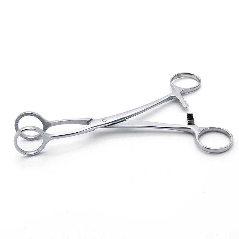 Medical Tongue Clamping Forceps Stainless Steel Oral Instruments