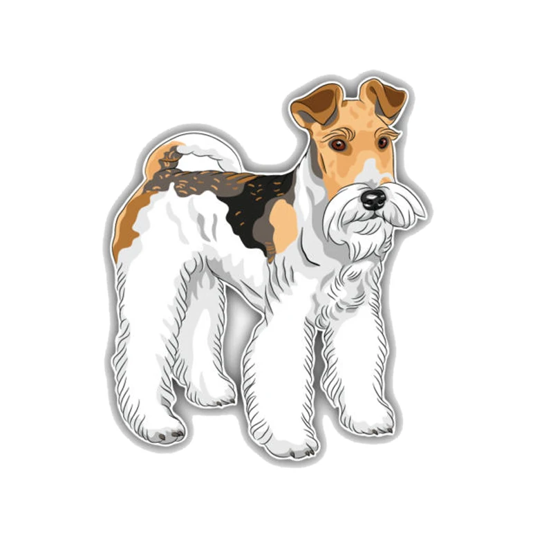 

JP cute car decal for cartoon steel wire Fox Hound window, bumper covered with scratch waterproof sticker, 14cm * 12cm