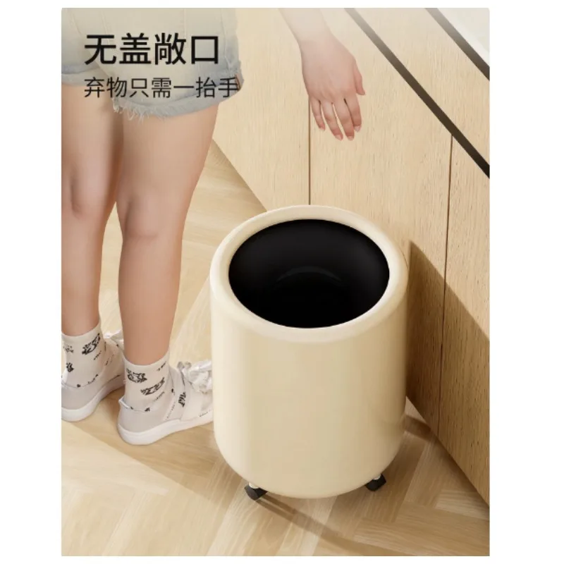 Trash Can Household High-value Bedroom Living Room with Pulley Removable Large Large Capacity New Kitchen Bathroom
