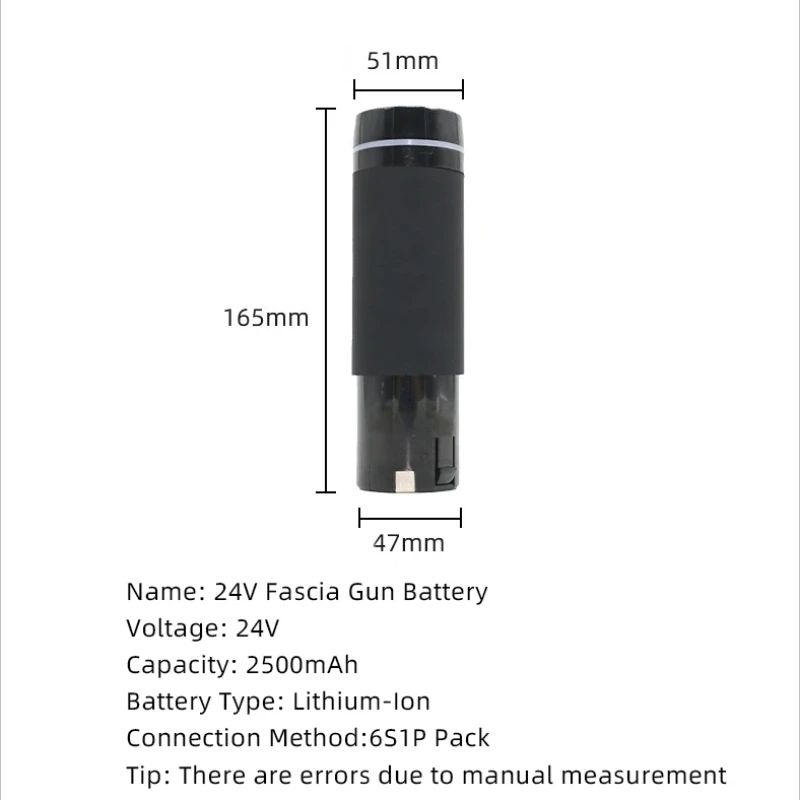 Imagem -06 - Fascia Gun Massage Gun Substituição Baterias Bateria de Íon-lítio Recarregável para Instrumentos de Massagem 24v 2500mah 6s1p