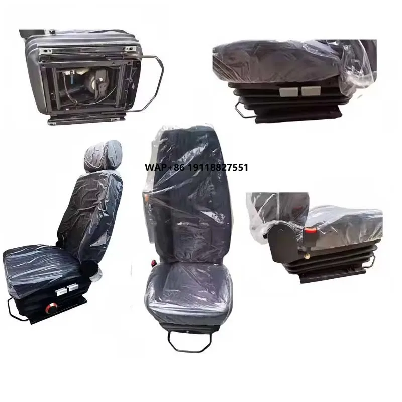 

Adjustable Air Suspension Seat with Airbag DZ13241510091 Shock Absorbing Feature for Shacman F3000 Driver Seat