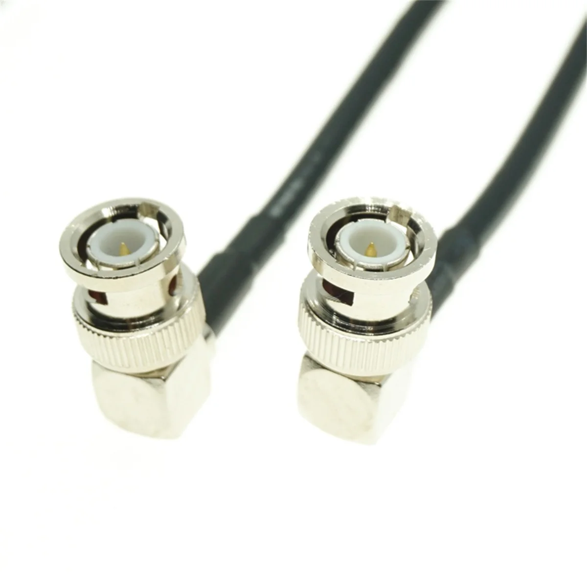 cable RG58 Q9 BNC male right angle to BNC male RA RF Coaxial Cable 50 Ohm for System Extension Pigtail 4INCH~10M