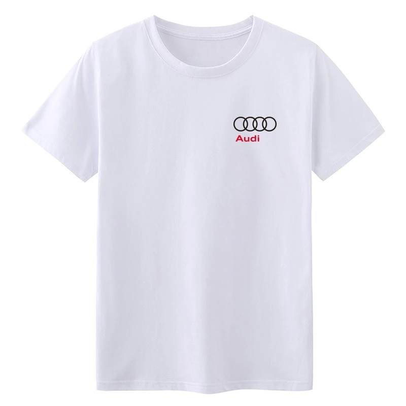 Car Audi Quattro Rally Racing Printed Short Sleeve T-Shirt M