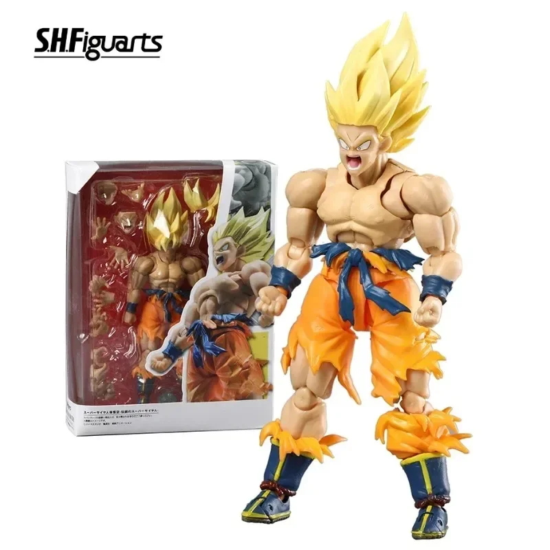 In Stock Dragon Ball Z S.H.Figuarts Super Saiyan Goku (Legendary) Awakening Anime Action Figure Movable Model Toys Hoilday Gift