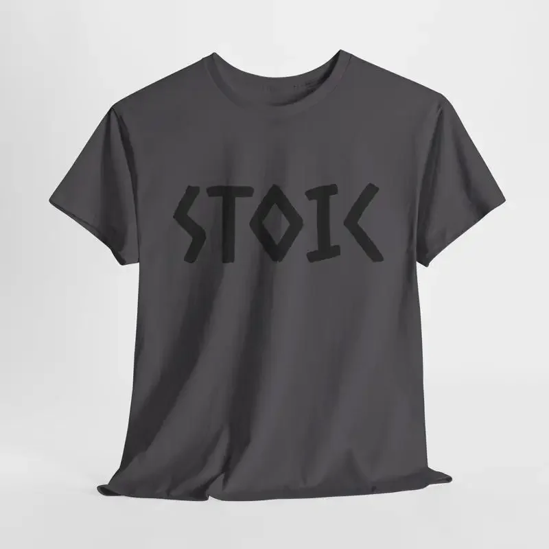 STOIC Stoicism Philosophy Marcus Aurelius Vêtements T-shirt en coton épais pour hommes