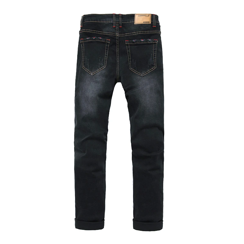 Big Size Blue Jeans Men 44 46 48 Black Blue Extra Large Oversize Mens Elastic Stretch Denim Trousers Male Jean Brand Pants,7718
