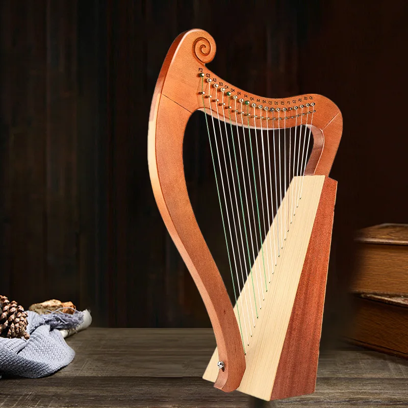 High Quality Harp 15/19 Strings Lyre Spruce Wood Material Harp for Beginner
