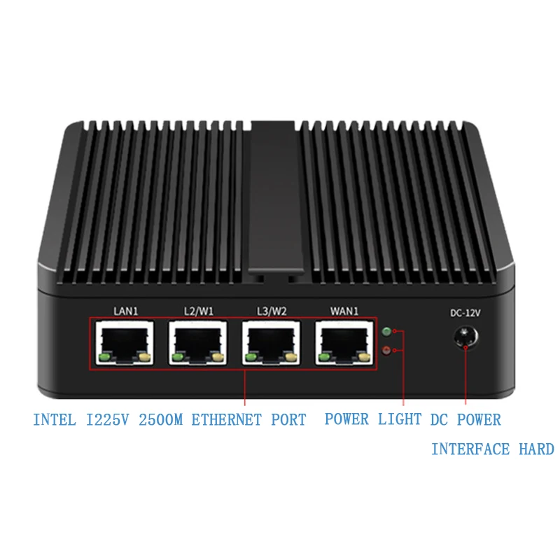 N5105 Gigabit 2.5g Network Port Fanless Nas Small Host Lede Mini Soft Router