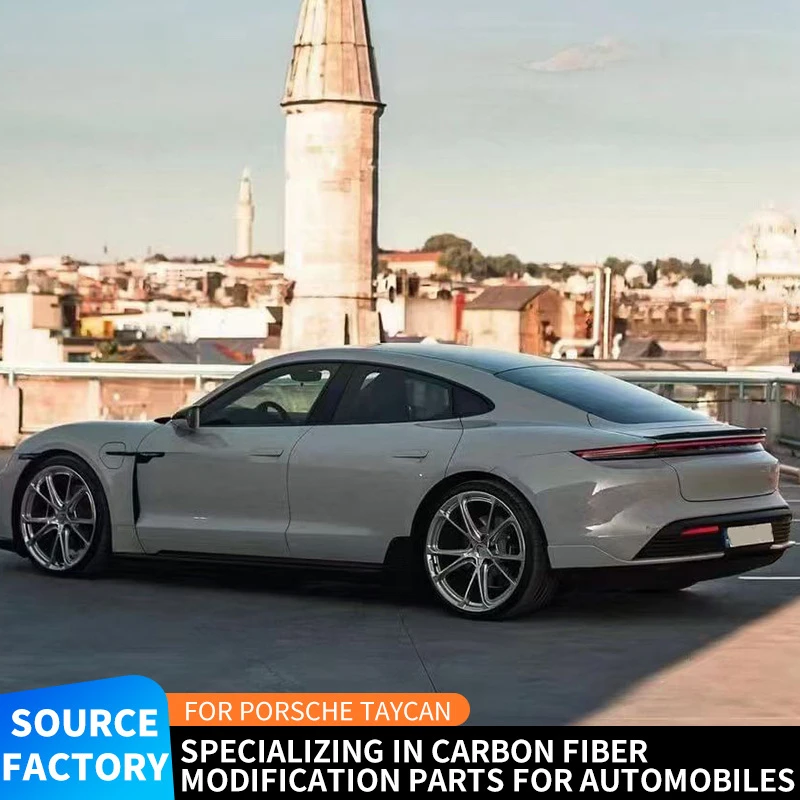 

Подходит для Porsche Taycan, задний высококачественный спойлер с фиксированным крылом, комплект из углеродного волокна