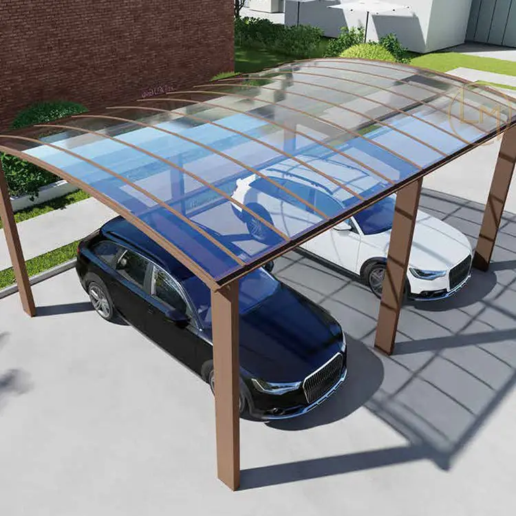 Personalized Customization Carport All Aluminum Frame Arched Polyester Material Car Parking Outdoor Fashionable Car Shelter