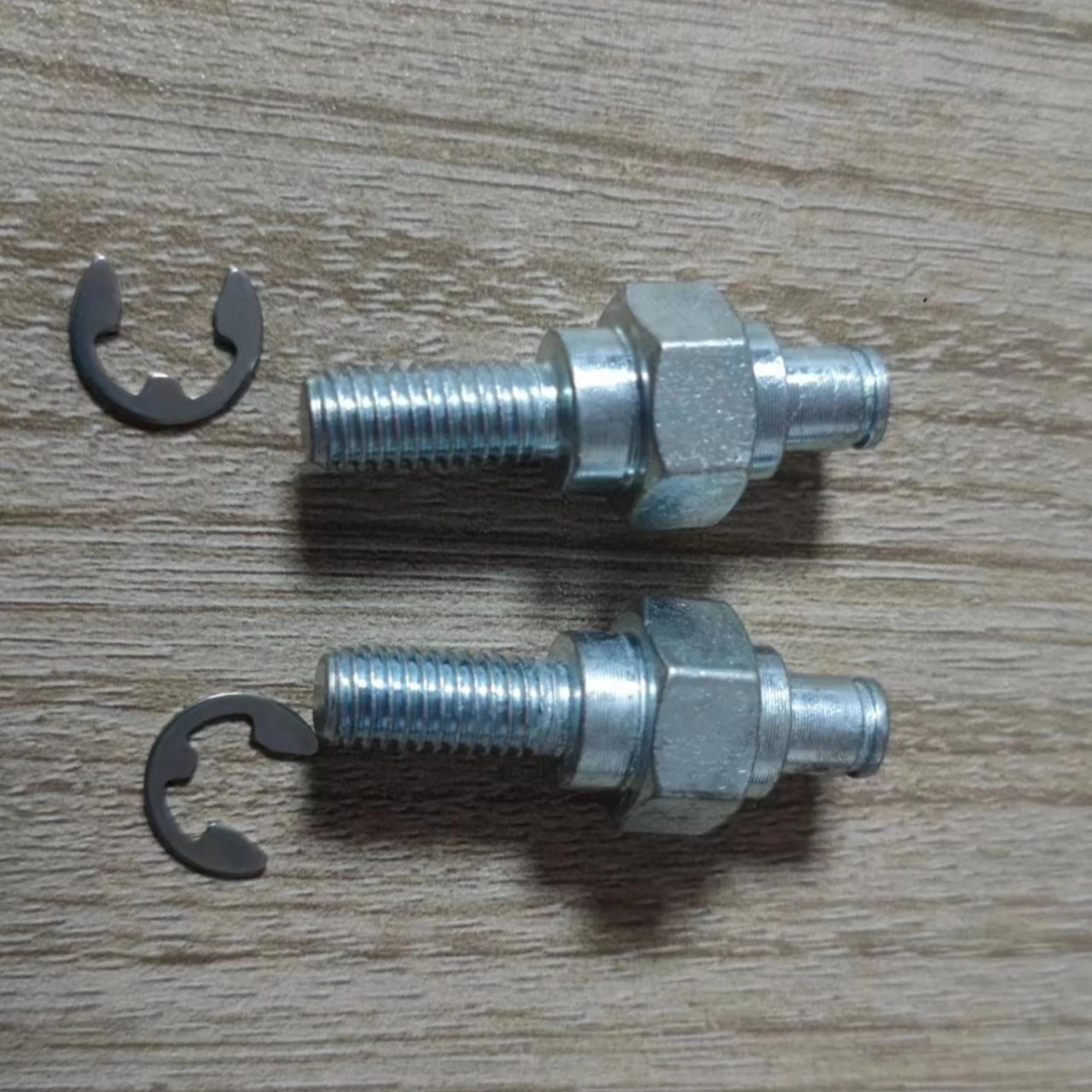 2Pcs Damper Step Bolt Screw with E-type Circlip Retaining Ring for Car Gas Strut Rod Slow Down Absorber