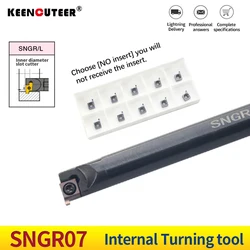 SNGR10K07 SNGR0806J06 CNC Internal Grooving Lathe Tool Holder SNGR Micro hole Indexable Lathe for 6GR 7GR Insert SNGR Internal