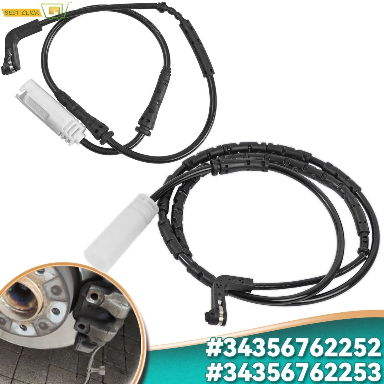 2 Car Brake Pad Sen…