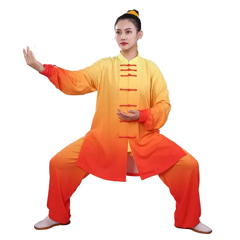 Uniforme de Kung Fu Ropa de Tai Chi Taijiquan Wushu Wing Chun Multicolor 2022 el gradiente transpirable