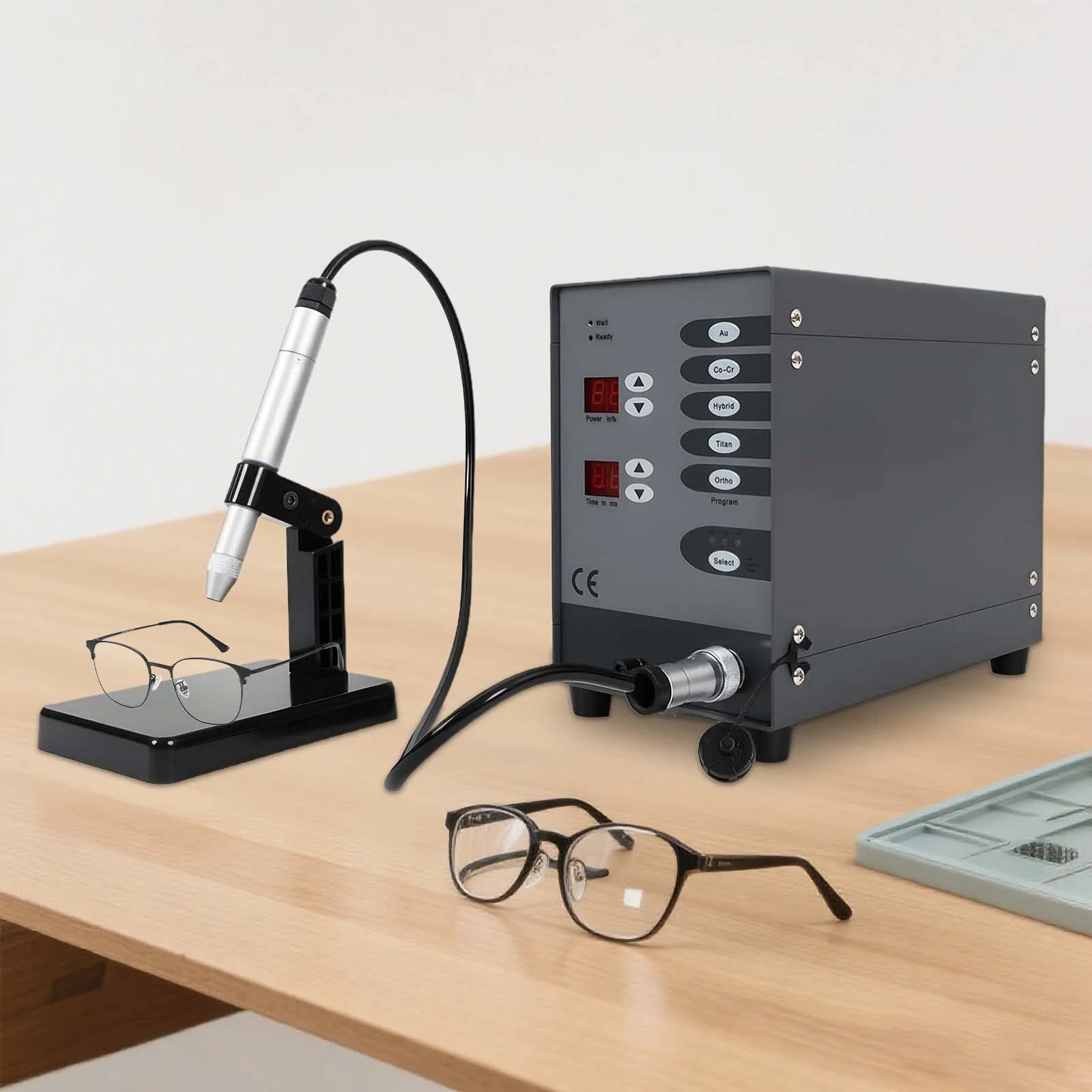 

100W Pulse Argon Arc Welding Machine, Jewelry Repair Welder Kit for Gold Silver Dental DIY with 2 LCD Display (220V EU/110V US)