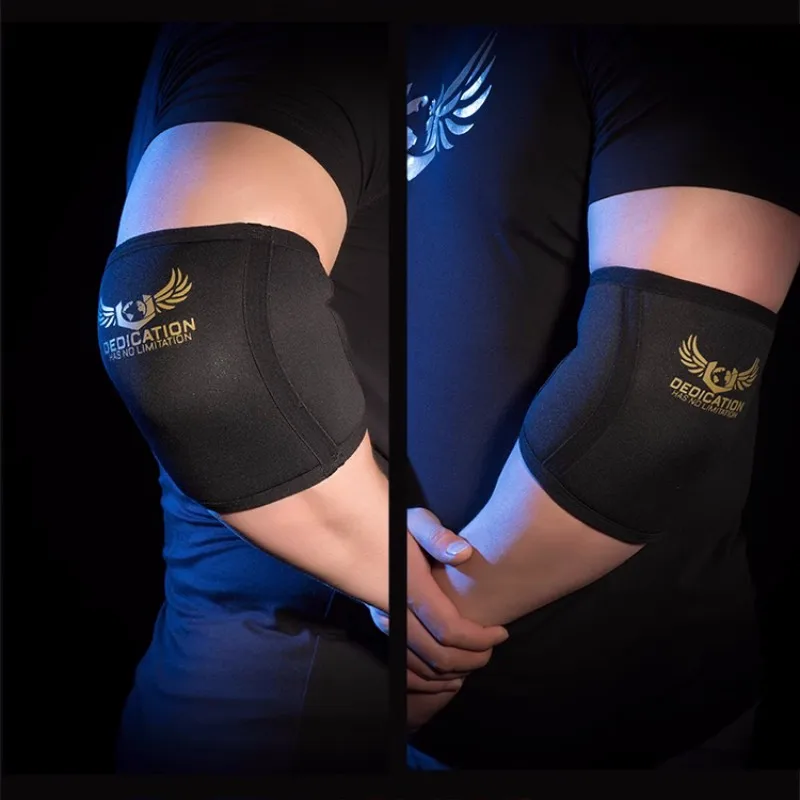 1 Pair Weightlifting Elbow Sleeves 7mm Elbow Brace For Support & Compression for Powerlifting Weight Lifting Bench & Tendonitis