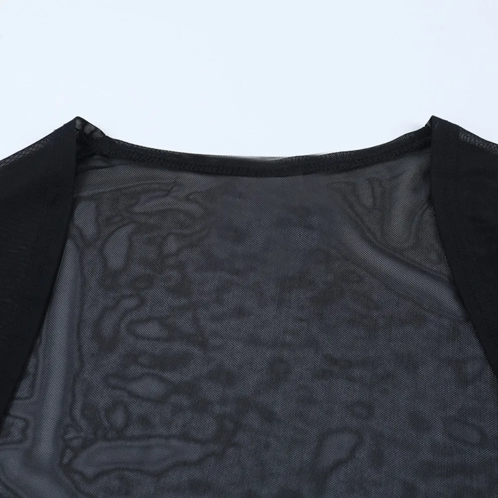 Dark-Style Batwing Sleeve Mesh Sunscreen Cover-Up - Versatile & Comfortable Top For Daily Sun Protection/Dark-Style Outfits
