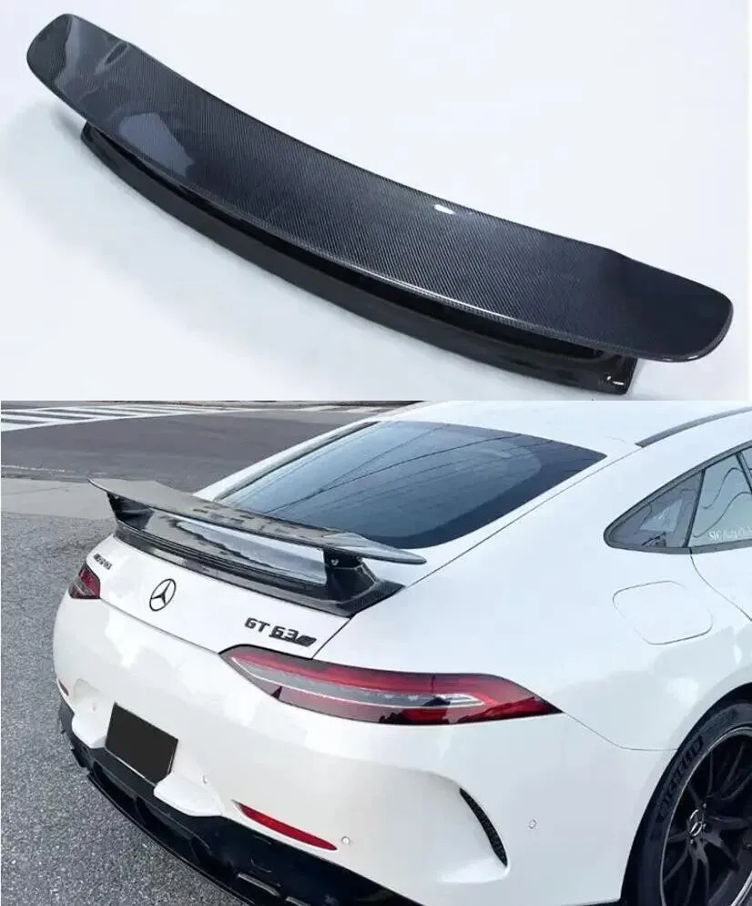 

Настоящее углеродное волокно, автомобильный задний багажник, СПОЙЛЕР, комплект кузова для Mercedes Benz AMG GT50 GT53 GT63 GT63s 2019 2020 2021 2022