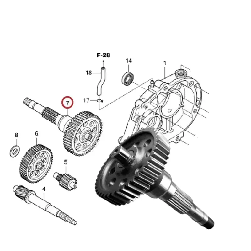 Superior-For Honda Motorcycle Gearbox Replacement Part- Gear 23430-K59-A70 Fits For CLICK150, CLICK125 PCX150 Models 2012-2017 view 3