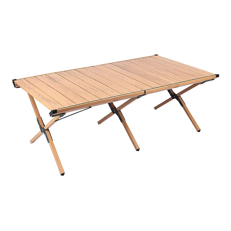 Outdoor Dining Table and Chairs for Camping Folding Table Portable Aluminum Egg Roll Folding Camping
